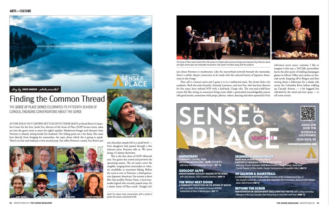 Sense of Place is Featured in The Gorge Magazine